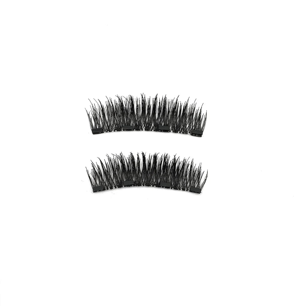 4 Magnets 3D Magnetic False Eyelashes With  Lash Applicator Tool 24P-4