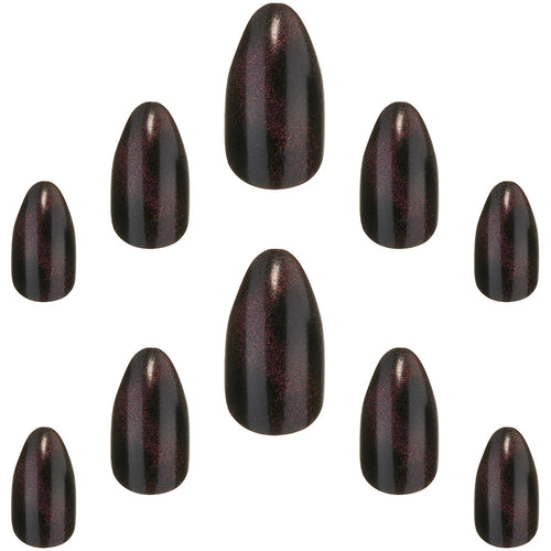 Cat Eye Effect False Nails Stiletto Medium Length - Stardust