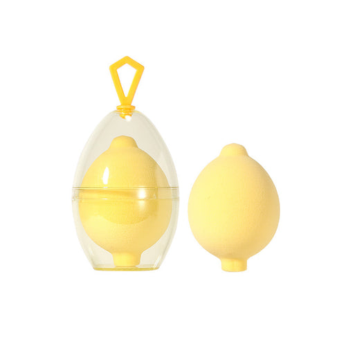 Lemon powder puff single pack Soak in water large makeup egg