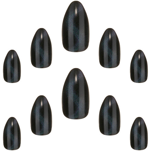 Cat Eye Effect False Nails Stiletto Medium Length - Eclipse