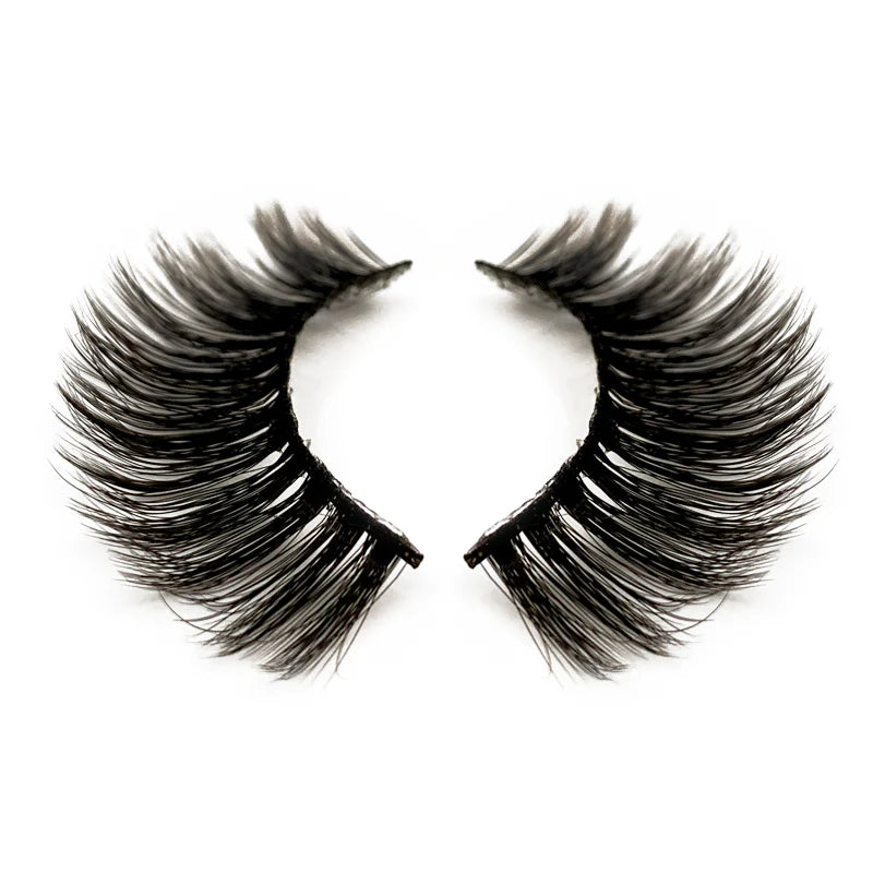 Natural 3D Faux Mink Lashes Colorful Package with Lash Brush V13