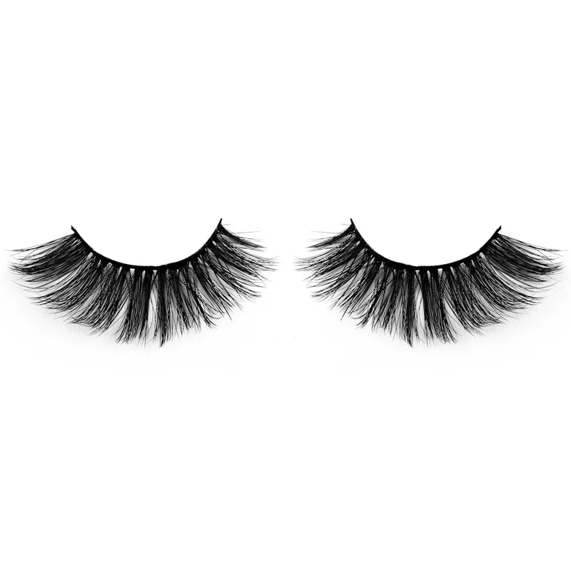 Natural 3D Faux Mink Lashes Colorful Package with Lash Brush V06
