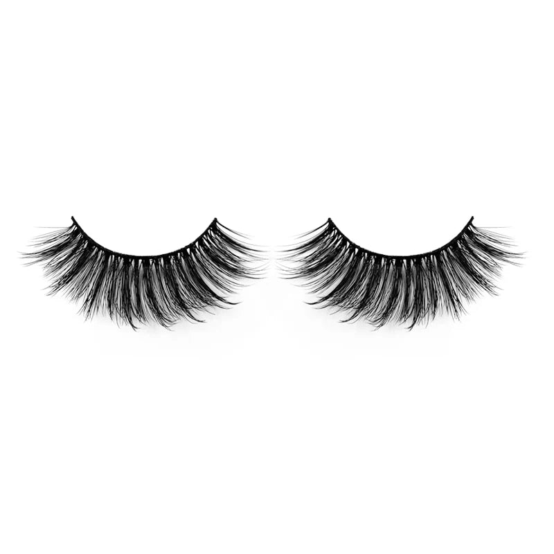 Natural 3D Faux Mink Lashes Colorful Package with Lash Brush V02