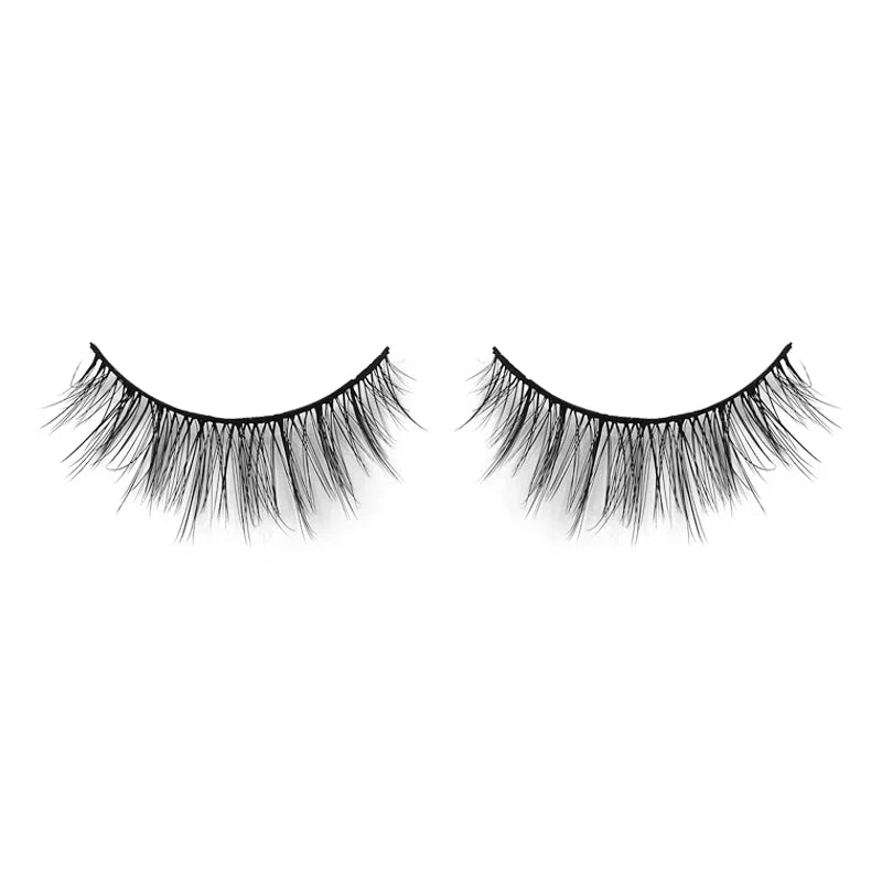 Natural 3D Faux Mink Lashes Colorful Package with Lash Brush V04