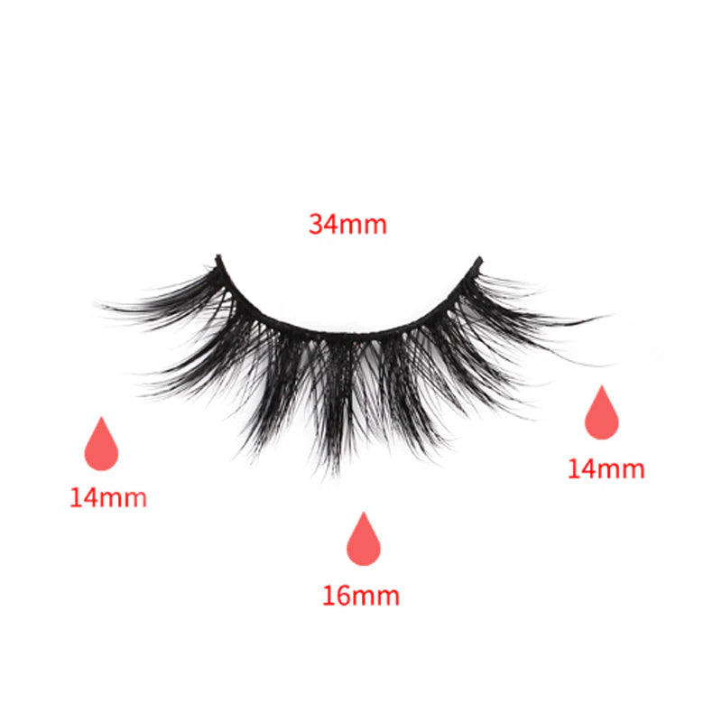 Faux Mink False Eyelashes FY01 (Purple Box)