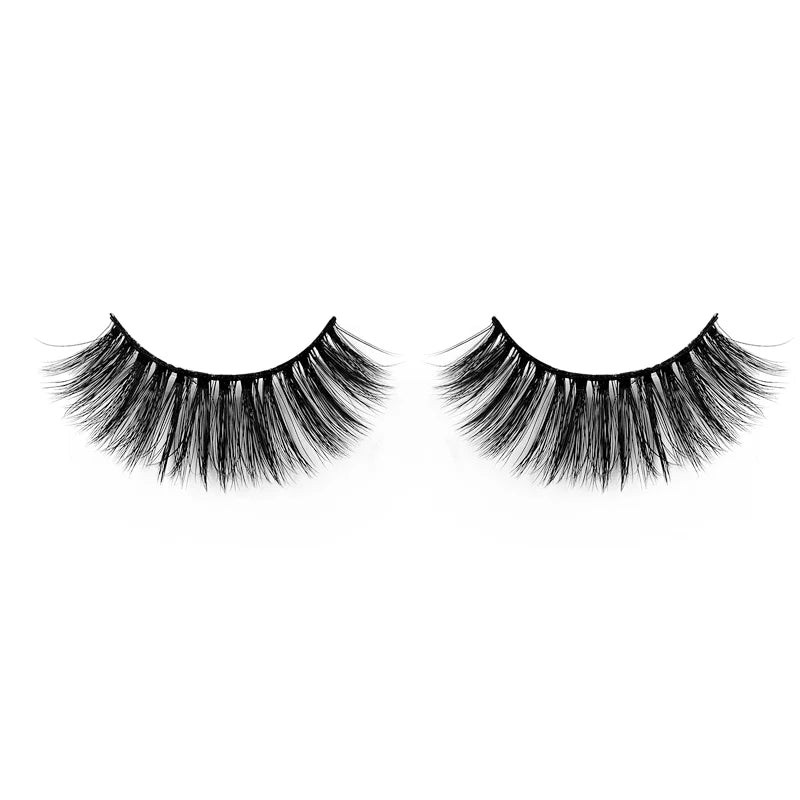 Natural 3D Faux Mink Lashes Colorful Package with Lash Brush V13