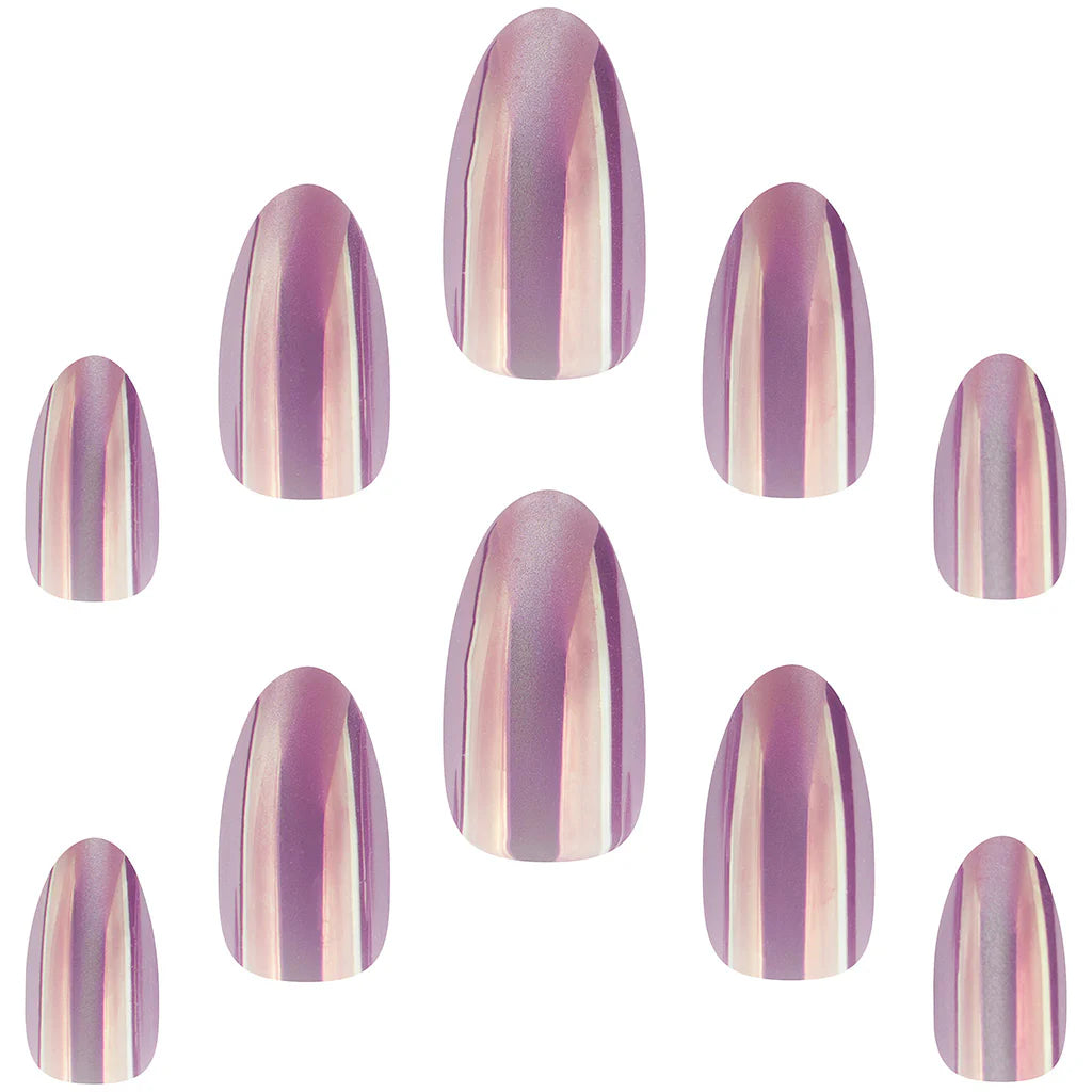 False Nails Almond Short Length - Mirror Mirror