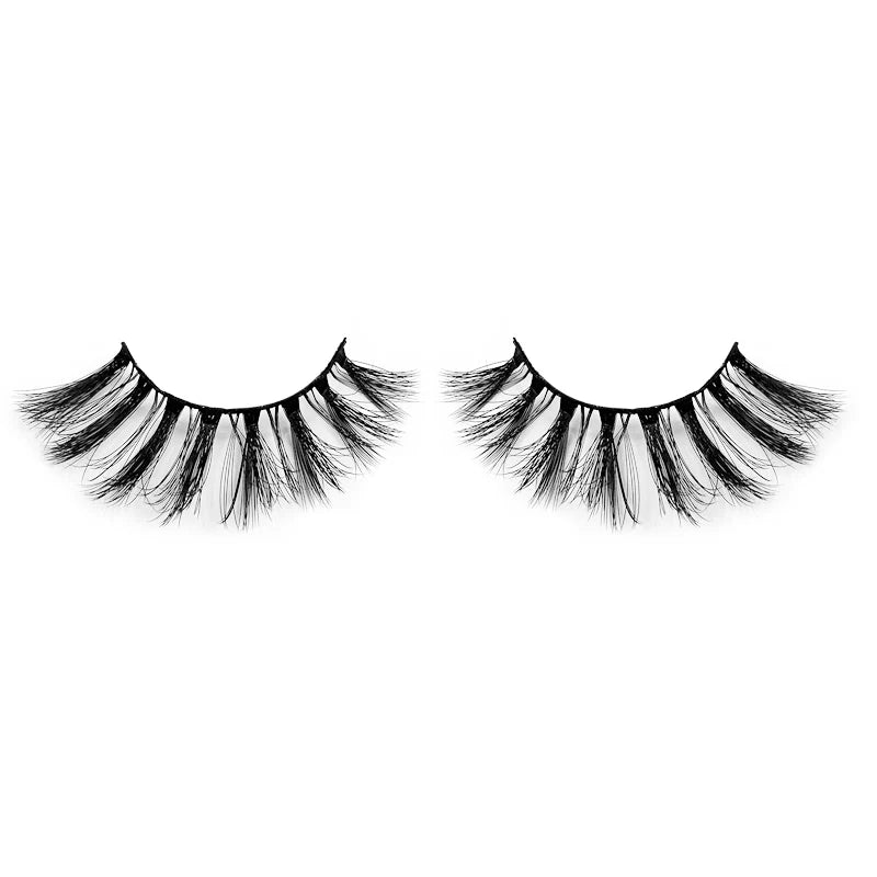 Natural 3D Faux Mink Lashes Colorful Package with Lash Brush V14