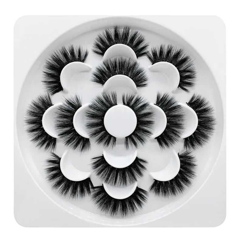 Faux Mink Volumn False Eyelashes 7 Pairs SD-08