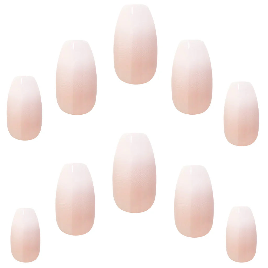 False Nails Squoval Short Length - French 114