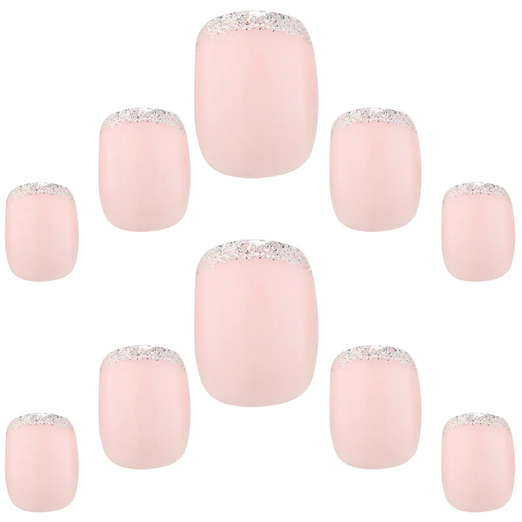 False Nails Squoval Petite - French 158