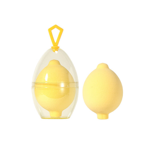 Lemon powder puff single pack Soak in water large makeup egg