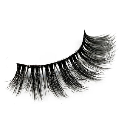 Natural 3D Faux Mink Lashes Colorful Package with Lash Brush V11
