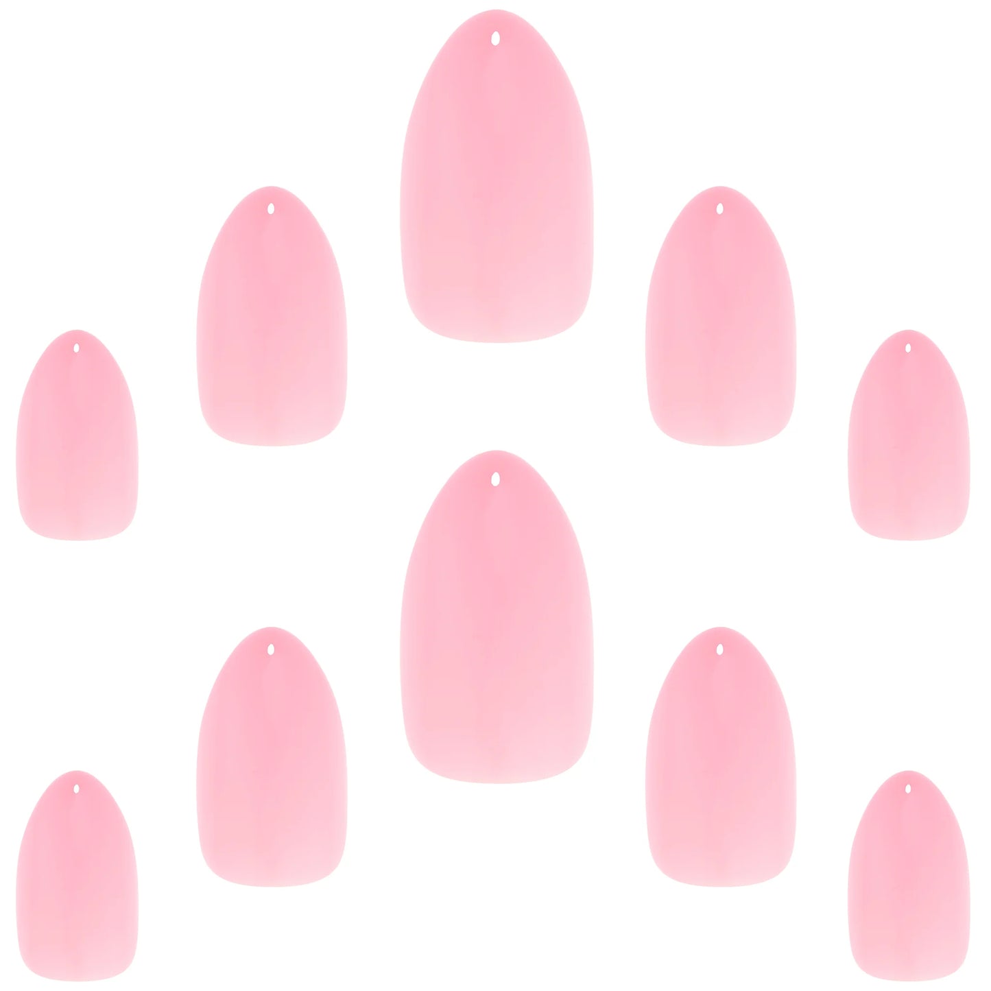 False Nails Stiletto Short Length - Cotton Candy