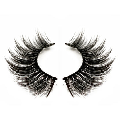 Natural 3D Faux Mink Lashes Colorful Package with Lash Brush V06