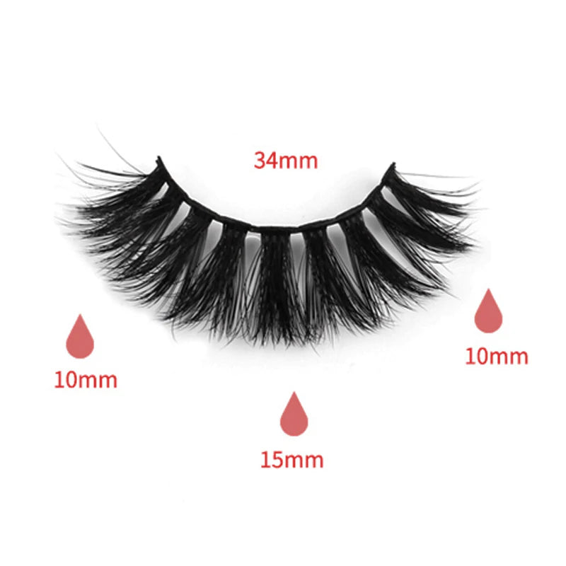 Faux Mink False Eyelashes FY09 (Purple Box)