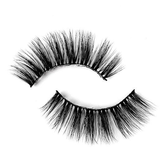 Natural 3D Faux Mink Lashes Colorful Package with Lash Brush V11