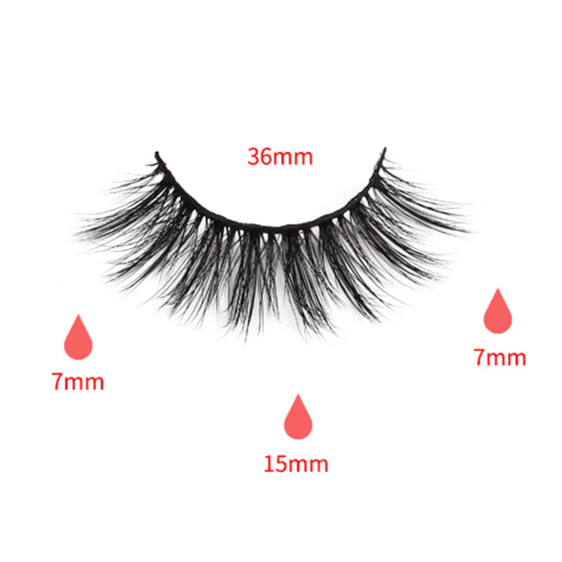 Faux Mink False Eyelashes FY04 (Purple Box)