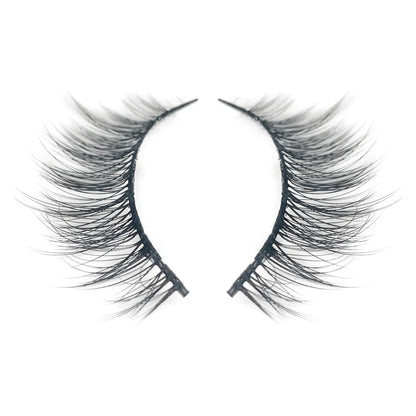 Natural 3D Faux Mink Lashes Colorful Package with Lash Brush V04