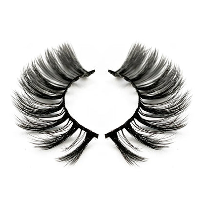Natural 3D Faux Mink Lashes Colorful Package with Lash Brush V14