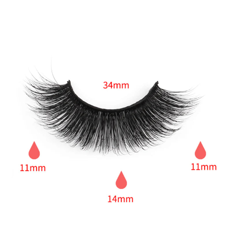 Faux Mink False Eyelashes FY10 (Purple Box)