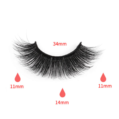 Faux Mink False Eyelashes FY10 (Purple Box)