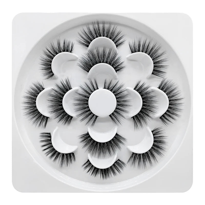 Faux Mink Volumn False Eyelashes 7 Pairs SD-12