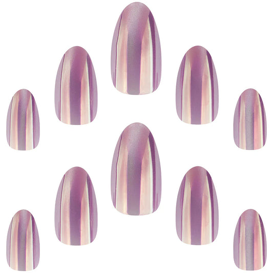 False Nails Almond Short Length - Mirror Mirror