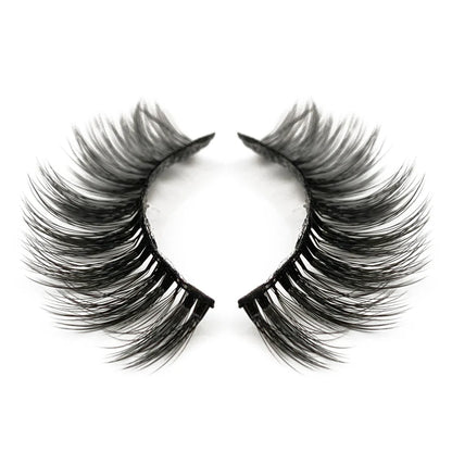 Natural 3D Faux Mink Lashes Colorful Package with Lash Brush V11