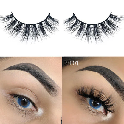 Big 3D Mink False Eyelash 3D-01