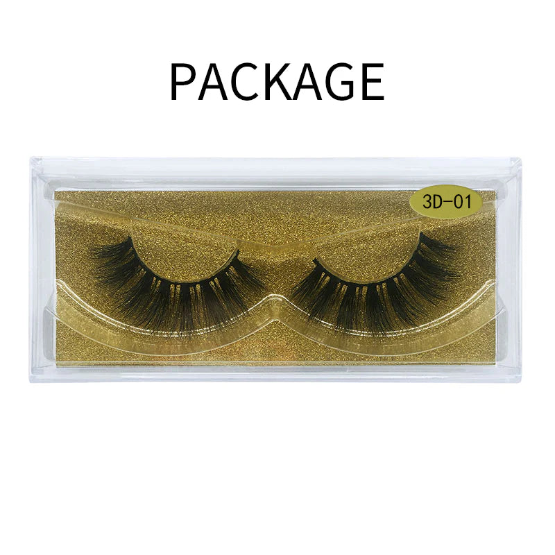 Big 3D Mink False Eyelash 3D-01