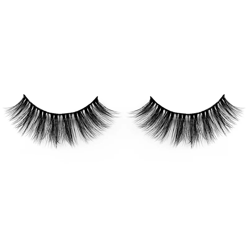 Natural 3D Faux Mink Lashes Colorful Package with Lash Brush V11