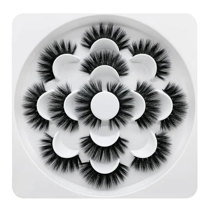 Faux Mink Volumn False Eyelashes 7 Pairs SD-08