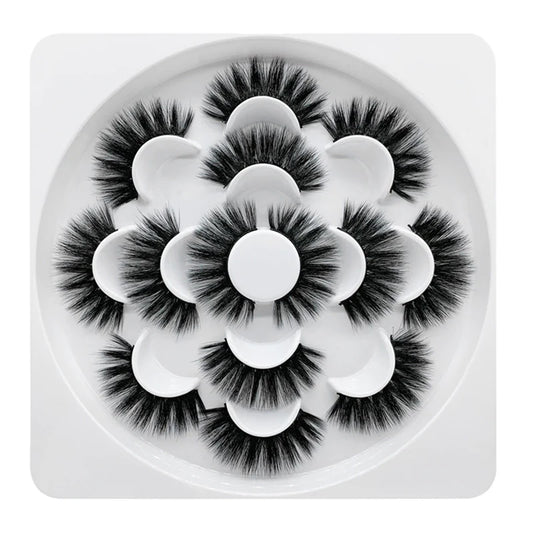 Faux Mink Volumn False Eyelashes 7 Pairs SD-08