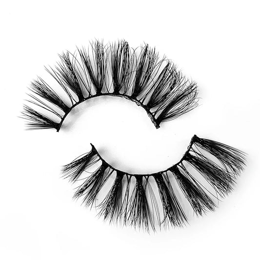 Natural 3D Faux Mink Lashes Colorful Package with Lash Brush V14
