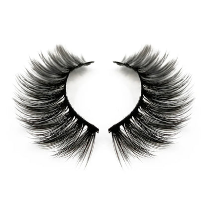 Natural 3D Faux Mink Lashes Colorful Package with Lash Brush V15