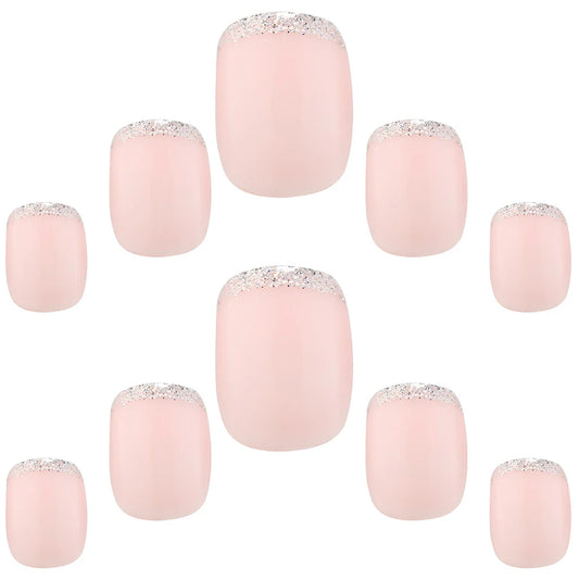 False Nails Squoval Petite - French 158